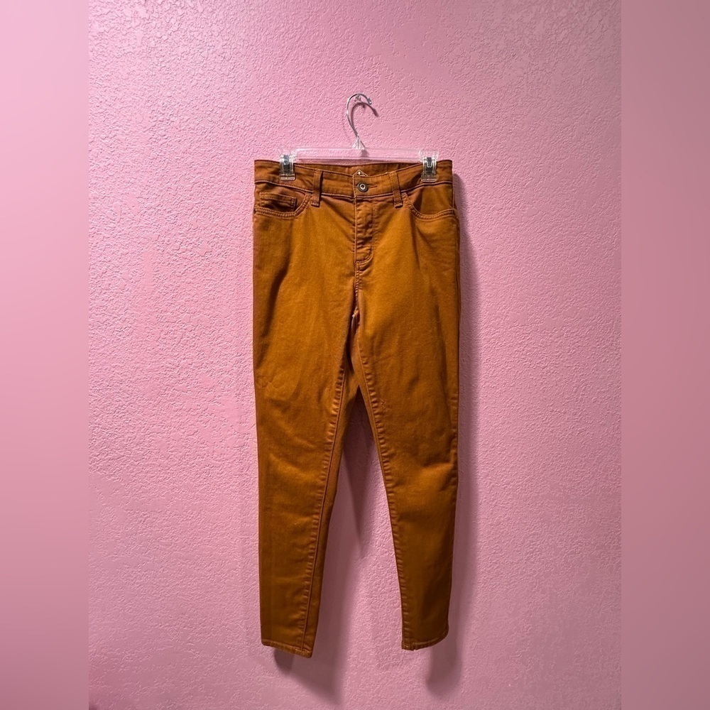 St John’s Bay Women’s Rusty Orange Skinny Jeans Size 6 NC0043